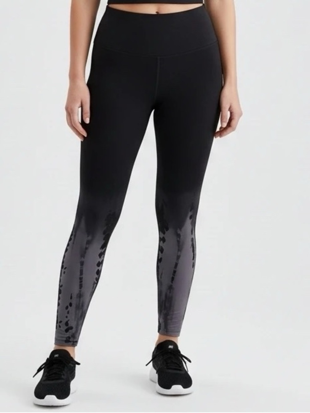 Onzie Black Ombre Tie Dye Leggings